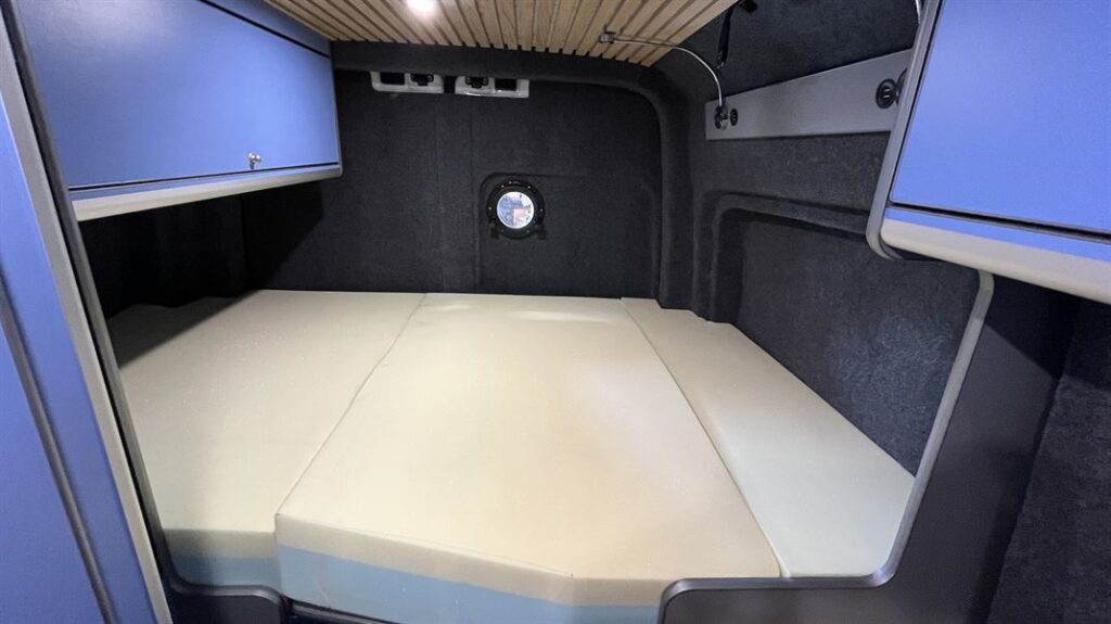 VW Crafter MWB 4 Berth Conversion - Rear Bed Down